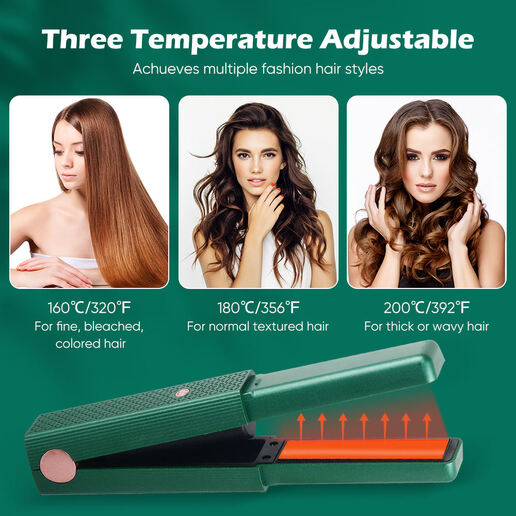 Portable Hair Straightening Comb Curling Stick Splint