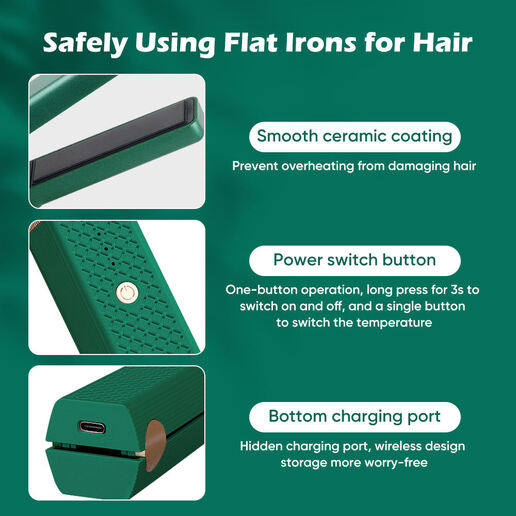 Portable Hair Straightening Comb Curling Stick Splint