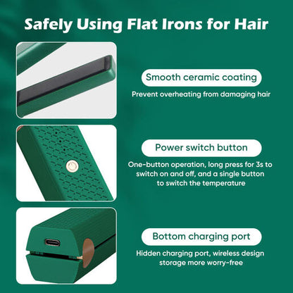 Portable Hair Straightening Comb Curling Stick Splint